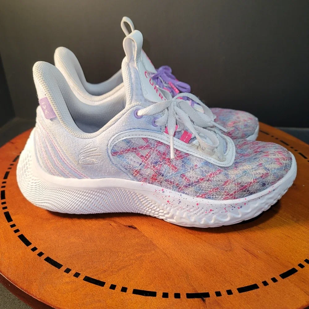 Under Armour Curry Flow 10 Splash Party Basketball Shoes‎ 3025731-401 Kids 7Y